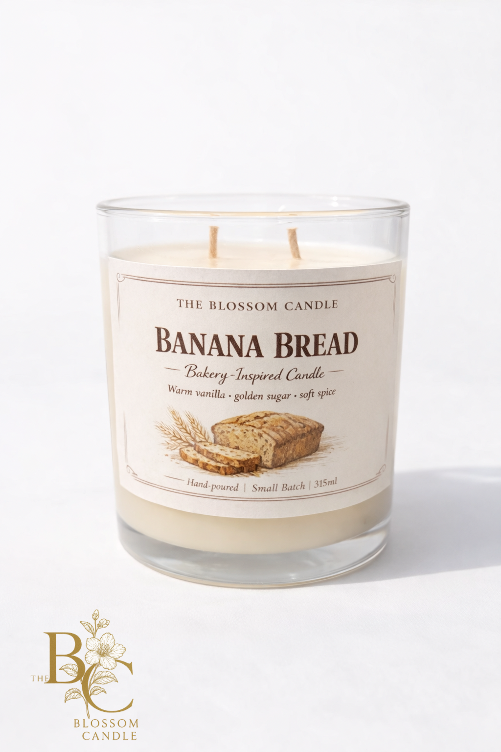 Banana bread scented candle